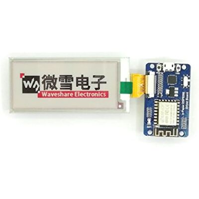 Waveshare 2.9inch E-Ink Display Module Resolution 296x128 E-paper Electronic Screen Panel Three-color SPI Interface with ESP8266 WIFI Driver Board for Raspberry Pi/STM32/Arduino/Jetson Nano Waveshare 2.9inch E-Ink Display Module Resolution 296x128 E-paper Electronic Screen Panel Three-color SPI Interface with ESP8266 WIFI Driver Board for Raspberry Pi/STM32/Arduino/Jetson Nano