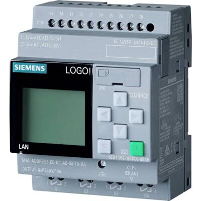 Siemens 6ED1052-1MD08-0BA1 Modulo di controllo PLC 12 V/DC, 24 V/DC Siemens 6ED1052-1MD08-0BA1 Modulo di controllo PLC 12 V/DC, 24 V/DC