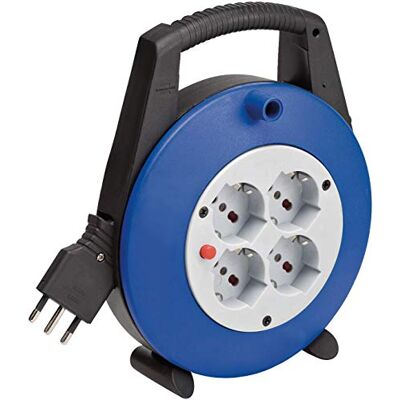 Brennenstuhl - Prolunga elettrica 15 mt avvolgicavo antiurto 4 prese - 15 m - 4 prese - Extension Cord Brennenstuhl - Prolunga elettrica 15 mt avvolgicavo antiurto 4 prese - 15 m - 4 prese - Extension Cord
