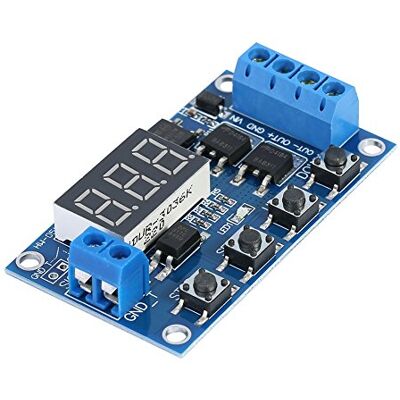 Walfront Modulo Relè Digitale 5 36V CC Transistor Dual-MOS Temporizzatore Interruttore Programmabile Per Automazione Controllo Luci Walfront Modulo Relè Digitale 5 36V CC Transistor Dual-MOS Temporizzatore Interruttore Programmabile Per Automazione Controllo Luci