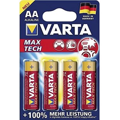Batteria domestica alcalina Varta LR06 AA - Confezione da 4 Batteria domestica alcalina Varta LR06 AA - Confezione da 4