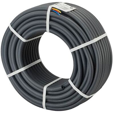 DEBFLEX Guaina Elettrico Prefilato 3 x 2,5 mm² Corona Guaina Diam. 20 mm Per Passaggio di cavi in apparente o incassato, 50 metri Grigio DEBFLEX Guaina Elettrico Prefilato 3 x 2,5 mm² Corona Guaina Diam. 20 mm Per Passaggio di cavi in apparente o incassato, 50 metri Grigio