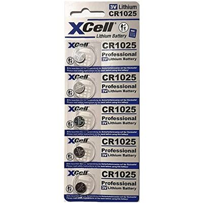 XCELL CR1025 5X - Batteria bottone al litio - Confezione a prova di bambino XCELL CR1025 5X - Batteria bottone al litio - Confezione a prova di bambino