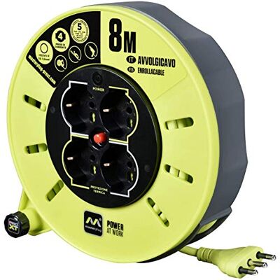 Masterplug Pro-XT Cavo prolunga 8m, 4 prese, LED, Sicurezza bambini Masterplug Pro-XT Cavo prolunga 8m, 4 prese, LED, Sicurezza bambini