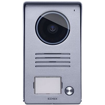 VIMAR Targa esterna audio/video in alluminio, per videocitofono vivavoce a colori LCD 7in con cornice parapioggia, 1 pulsante, installazione a parete VIMAR Targa esterna audio/video in alluminio, per videocitofono vivavoce a colori LCD 7in con cornice parapioggia, 1 pulsante, installazione a parete