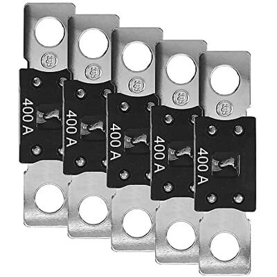 Offgridtec Set 5 fusibili MEGA 400A 32V, fusibili DC alta corrente per sistemi 12V/24V, protezione sovraccarico e cortocircuito, nucleo rame, corpo nylon, per inverter e cavi batteria Offgridtec Set 5 fusibili MEGA 400A 32V, fusibili DC alta corrente per sistemi 12V/24V, protezione sovraccarico e cortocircuito, nucleo rame, corpo nylon, per inverter e cavi batteria