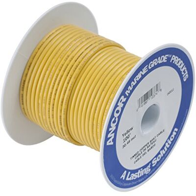 Ancor TINNED Copper Wire 6AWG (13MM²) Yellow 100FT Ancor TINNED Copper Wire 6AWG (13MM²) Yellow 100FT