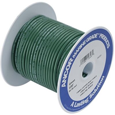 Ancor TINNED Copper Wire 18AWG (0,8MM²) Green 35FT Ancor TINNED Copper Wire 18AWG (0,8MM²) Green 35FT