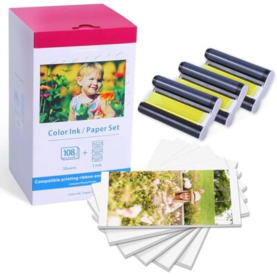 Aken Carta Fotografica Compatibile con Canon Selphy CP1500 3115B001(AA) Aken Carta Fotografica Compatibile con Canon Selphy CP1500 3115B001(AA)