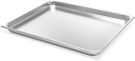 HENDI Contenitore Gastronorm, GN 2/1, resistenza termica -40 °C a 300 °C, compatibile con i forni a convezione, frigoriferi, bagno María, chafing dishes, 11L, 650x530x(H) 40mm, acciaio inox 18/10