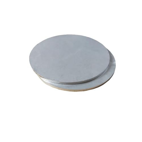 XRYUXECJ Piastra rotonda in acciaio inox, 1/2 pezzi diametro 100-150 mm disco in lamiera circolare spessore 1/1,5/2/2,5/3 mm (colore: argento, dimensioni: diametro 200 mm x 1,5 mm 1 pezzo) (Color : Silver, S