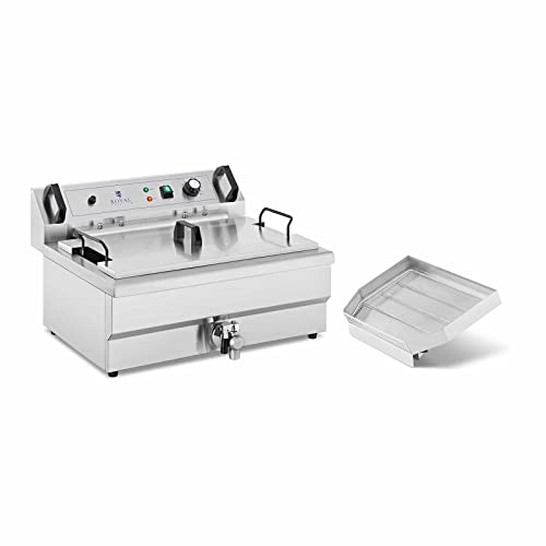 Royal Catering RCPBG 16H Friggitrice A Ciambelle 23 l 230 V Friggitrice Elettrico Friggitrice Professionale Friggitrice