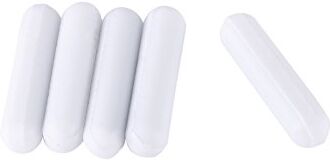 Walfront 5PCS Type-C PTFE Agitatore Magnetico Stir Bar Miscelatore Magnetico per Laboratorio Colore Bianco (C7 × 30 mm)