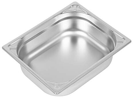 VOGUE DW439 Padella in acciaio INOX resistente, 1/2, capacità 6,2 l, altezza 100 mm, larghezza 265 mm, lunghezza 325 mm