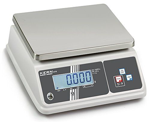 Kern Bilancia a tavolo protette IP [ WTB 6 K-3 N] precisione fino a 1 G, portata max. 6 kg