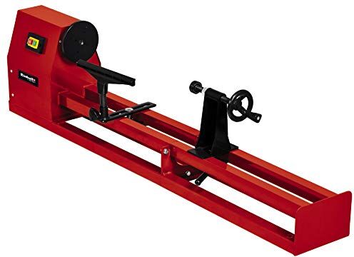 Einhell Tornio per legno (230 V, 50 Hz, 400 W, diametro tornitura max 280 mm, interasse max 1m, 4 velocità da 890 a 2600 diri min, incl. supporto)