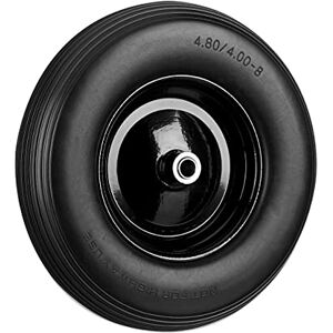 Relaxdays Ruota per Carriola 4.80 4.00-8 in Gomma Piena Cerchione di Acciaio, Antipanne, Carico Max. 100 kg, Nero Relaxdays Ruota per Carriola 4.80 4.00-8 in Gomma Piena Cerchione di Acciaio, Antipanne, Carico Max. 100 kg, Nero