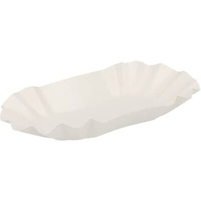 Garcia de Pou 250 Unità Vassoi Ovali 320 G/M2 14 x 8 x 3 cm Bianco Cartone Garcia de Pou 250 Unità Vassoi Ovali 320 G/M2 14 x 8 x 3 cm Bianco Cartone