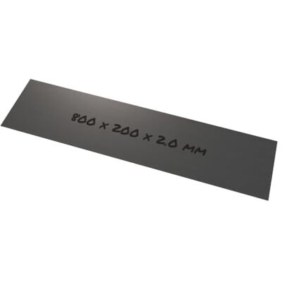 rapa GmbH Lamiera inox 1.4301 80 x 20 cm 2 mm, satinata rettangolare Lamiera in acciaio X5CrNi18-10, inossidabile, 800 x 200 mm & 2 mm di spessore rapa GmbH Lamiera inox 1.4301 80 x 20 cm 2 mm, satinata rettangolare Lamiera in acciaio X5CrNi18-10, inossidabile, 800 x 200 mm & 2 mm di spessore