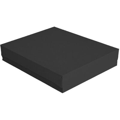 Garcia de Pou 50 pezzi Vassoi + Coperchio 'Thepack' 280 G/M2 40,5 x 30,5 x 6 cm nero cartone ondulato microcanale Garcia de Pou 50 pezzi Vassoi + Coperchio 'Thepack' 280 G/M2 40,5 x 30,5 x 6 cm nero cartone ondulato microcanale