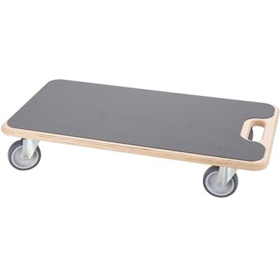Dörner + Helmer Rullo per trasporto Duo-Soft, 590 mm x 290 mm x 120 mm, portata 200 kg, superficie antiscivolo, per casse Dörner + Helmer Rullo per trasporto Duo-Soft, 590 mm x 290 mm x 120 mm, portata 200 kg, superficie antiscivolo, per casse