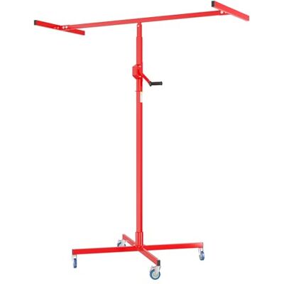 Wiltec Alzalastre per cartongesso fino a max. 50 kg, altezza 190-330 cm, ausilio di montaggio per cartongesso, sollevatore per pannelli con 4 ruote, freni di stazionamento Wiltec Alzalastre per cartongesso fino a max. 50 kg, altezza 190-330 cm, ausilio di montaggio per cartongesso, sollevatore per pannelli con 4 ruote, freni di stazionamento