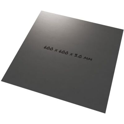 rapa GmbH Lamiera inox 1.4301 60 x 60 cm 3 mm, satinata quadrata Lamiera in acciaio X5CrNi18-10, inossidabile, 600 x 600 mm & 3 mm di spessore rapa GmbH Lamiera inox 1.4301 60 x 60 cm 3 mm, satinata quadrata Lamiera in acciaio X5CrNi18-10, inossidabile, 600 x 600 mm & 3 mm di spessore