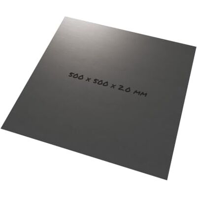 rapa GmbH Lamiera inox 1.4301 50 x 50 cm 2 mm, satinata quadrata Lamiera in acciaio X5CrNi18-10, inossidabile, 500 x 500 mm & 2 mm di spessore rapa GmbH Lamiera inox 1.4301 50 x 50 cm 2 mm, satinata quadrata Lamiera in acciaio X5CrNi18-10, inossidabile, 500 x 500 mm & 2 mm di spessore
