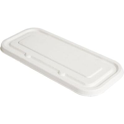 Garcia de Pou 50 pezzi Coperchi per vassoi 257.51, 257.52, 257.53 'Bionic' 500 ml 23,2 x 10,2 x 1 cm Bianco Bagassa Garcia de Pou 50 pezzi Coperchi per vassoi 257.51, 257.52, 257.53 'Bionic' 500 ml 23,2 x 10,2 x 1 cm Bianco Bagassa