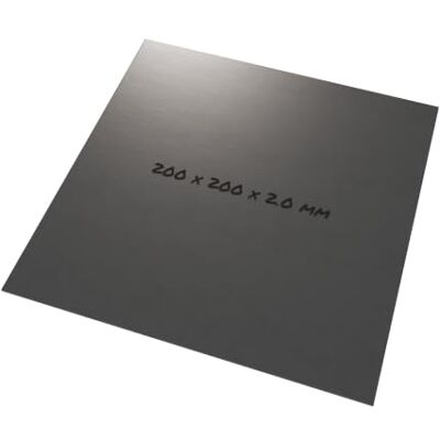 rapa GmbH Lamiera inox 1.4301 20 x 20 cm 2 mm, satinata quadrata Lamiera in acciaio X5CrNi18-10, inossidabile, 200 x 200 mm & 2 mm di spessore rapa GmbH Lamiera inox 1.4301 20 x 20 cm 2 mm, satinata quadrata Lamiera in acciaio X5CrNi18-10, inossidabile, 200 x 200 mm & 2 mm di spessore