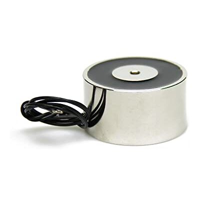 FIRST4MAGNETS Elettromagnet Con Foro Di Montaggio M5 Per Meccanismi Di Porta E Portello 50mm Dia x 27mm Di Spessore 50kg Di Tiro 10W/0.45A Pacco Di 2 FIRST4MAGNETS Elettromagnet Con Foro Di Montaggio M5 Per Meccanismi Di Porta E Portello 50mm Dia x 27mm Di Spessore 50kg Di Tiro 10W/0.45A Pacco Di 2