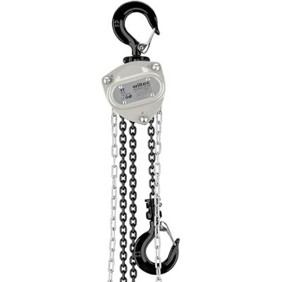 Wiltec Paranco a catena manuale V21-1, capacità di carico 1 t, altezza di sollevamento 5 m, leggero e compatto, per impieghi gravosi Wiltec Paranco a catena manuale V21-1, capacità di carico 1 t, altezza di sollevamento 5 m, leggero e compatto, per impieghi gravosi