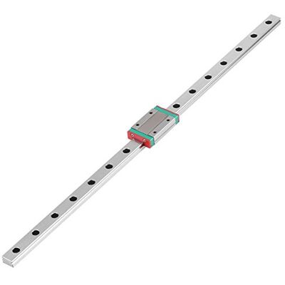 Walfront Guida lineare mini MGN12H, cuscinetto lineare guida 400 mm con blocco carrello MGN12H ineare blocco per stampante 3D CNC fai te(400mm) Walfront Guida lineare mini MGN12H, cuscinetto lineare guida 400 mm con blocco carrello MGN12H ineare blocco per stampante 3D CNC fai te(400mm)