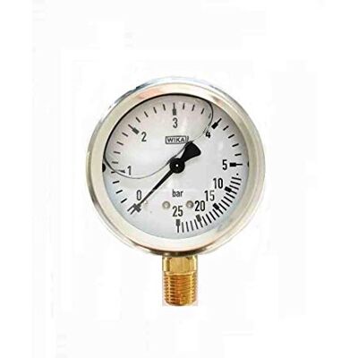 Ama , Manometro isometrico alla glicerina Ø 63mm filettatura 1/4 conica Ama , Manometro isometrico alla glicerina Ø 63mm filettatura 1/4 conica