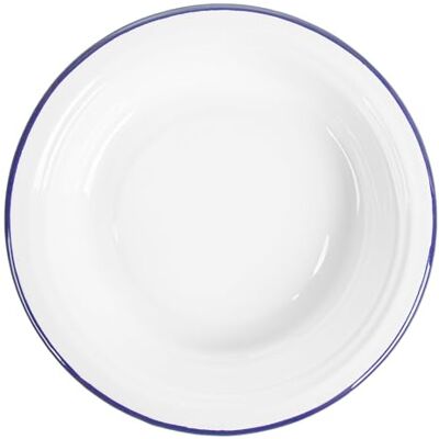Garcia de Pou 6 pezzi Piatti Fondi 'Enamelware' 330 ml Ø 18 x 3,5 cm Bianco Ferro Smaltato Garcia de Pou 6 pezzi Piatti Fondi 'Enamelware' 330 ml Ø 18 x 3,5 cm Bianco Ferro Smaltato