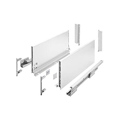 GTV - Sistema di Cassetti AXIS PRO, Set Guide Scorrevoli per Cassetti, Set di Cassetti, Portata fino a 40 kg, Cassetti Scorrevoli Con Chiusura ammortizzata Larghezza 400mm, Altezza 200mm, Bianco GTV - Sistema di Cassetti AXIS PRO, Set Guide Scorrevoli per Cassetti, Set di Cassetti, Portata fino a 40 kg, Cassetti Scorrevoli Con Chiusura ammortizzata Larghezza 400mm, Altezza 200mm, Bianco