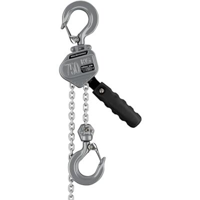 Wiltec Mini paranco a catena manuale VM0.75 fino a 750 kg, altezza di sollevamento di 1,5 m, in alluminio, per il sollevamento di carichi pesanti Wiltec Mini paranco a catena manuale VM0.75 fino a 750 kg, altezza di sollevamento di 1,5 m, in alluminio, per il sollevamento di carichi pesanti