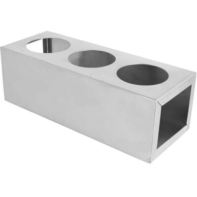 Garcia de Pou García di Pou Rack per 3 pere Salsa, 240/360 ml, 23 x 8.5 x 8 cm, Argento Garcia de Pou García di Pou Rack per 3 pere Salsa, 240/360 ml, 23 x 8.5 x 8 cm, Argento