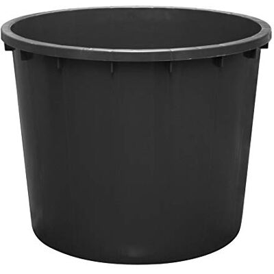 Mobil Plastic Mastello in plastica 500 litri nero Contenitore industriale tondo per liquidi, uso agricolo e zootecnico Mobil Plastic Mastello in plastica 500 litri nero Contenitore industriale tondo per liquidi, uso agricolo e zootecnico