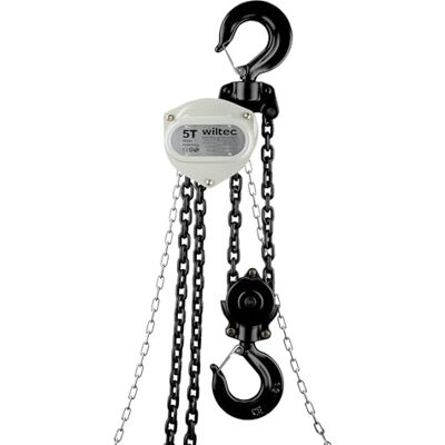 Wiltec Paranco a catena manuale V21-5, capacità di carico 5 t, altezza di sollevamento 3 m, leggero e compatto, per impieghi gravosi Wiltec Paranco a catena manuale V21-5, capacità di carico 5 t, altezza di sollevamento 3 m, leggero e compatto, per impieghi gravosi