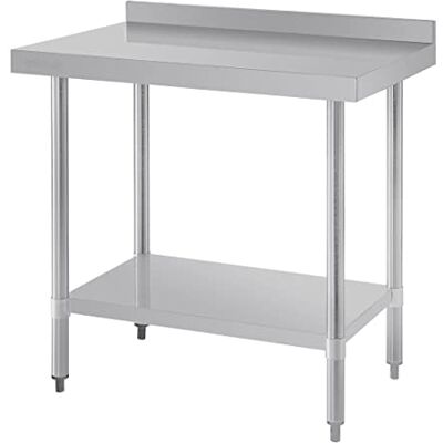 VOGUE T380 tavolo in acciaio INOX con Alzatina VOGUE T380 tavolo in acciaio INOX con Alzatina
