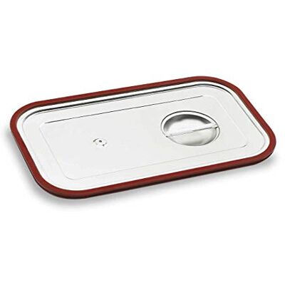 LACOR Coperchio con guarnizione in silicone per materassi con così Utensile professionale duraturo; progettato per prestazioni ottimali e una pulizia rapida in lavastoviglie LACOR Coperchio con guarnizione in silicone per materassi con così Utensile professionale duraturo; progettato per prestazioni ottimali e una pulizia rapida in lavastoviglie