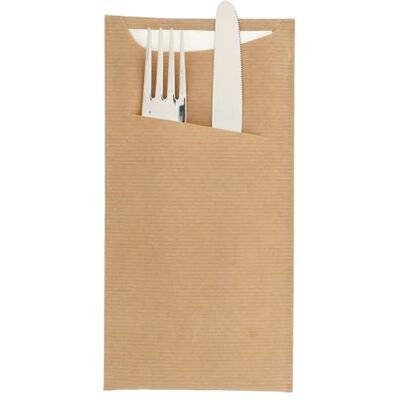 Garcia de Pou Sacchetti Posate + Serv. Bianco 'Just In Time' 80 + 10 Pe G/M2 11,2 x 22,5 cm Natural Kraft Verjurado (confezione da 100) Garcia de Pou Sacchetti Posate + Serv. Bianco 'Just In Time' 80 + 10 Pe G/M2 11,2 x 22,5 cm Natural Kraft Verjurado (confezione da 100)