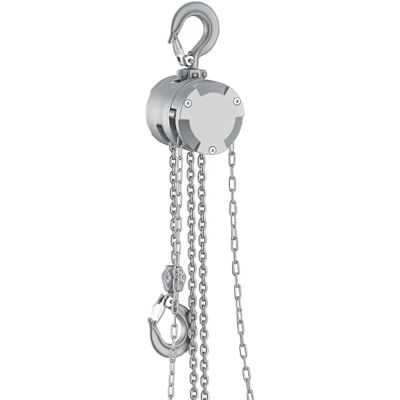 Wiltec Paranco a catena manuale VX-0.5 in alluminio, capacità di carico 500 kg, altezza di sollevamento 3 m, catena di carico G100, leggero e compatto, per impieghi gravosi Wiltec Paranco a catena manuale VX-0.5 in alluminio, capacità di carico 500 kg, altezza di sollevamento 3 m, catena di carico G100, leggero e compatto, per impieghi gravosi