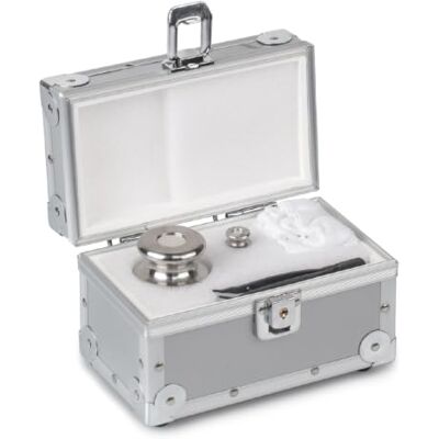 KERN Set di sicurezza in acciaio inox, 5 g e 100 g, classe F1 e F2, alloggiamento in alluminio KERN Set di sicurezza in acciaio inox, 5 g e 100 g, classe F1 e F2, alloggiamento in alluminio