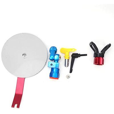 Walfront Strumento Accessorio Guida Spray Deflettore Vernice Universale Guida Spruzzatore Regolabile con Connettore G7/8in per Macchina a Spruzzo Airless 5000psi Walfront Strumento Accessorio Guida Spray Deflettore Vernice Universale Guida Spruzzatore Regolabile con Connettore G7/8in per Macchina a Spruzzo Airless 5000psi