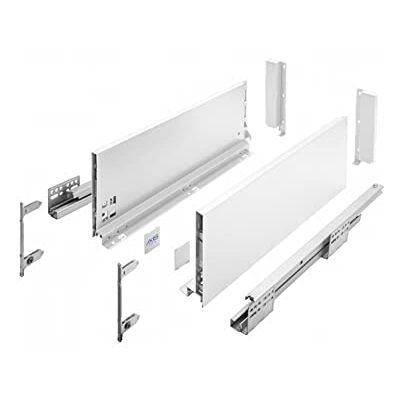 GTV - Sistema di Cassetti AXIS PRO, Set Guide Scorrevoli per Cassetti, Set di Cassetti, Portata fino a 40 kg, Cassetti Scorrevoli Con Chiusura ammortizzata Larghezza 400mm, Altezza 168mm, Bianco GTV - Sistema di Cassetti AXIS PRO, Set Guide Scorrevoli per Cassetti, Set di Cassetti, Portata fino a 40 kg, Cassetti Scorrevoli Con Chiusura ammortizzata Larghezza 400mm, Altezza 168mm, Bianco