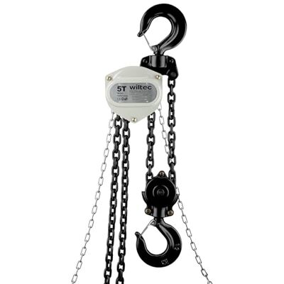 Wiltec Paranco a catena manuale V21-5, capacità di carico 5 t, altezza di sollevamento 5 m, leggero e compatto, per impieghi gravosi Wiltec Paranco a catena manuale V21-5, capacità di carico 5 t, altezza di sollevamento 5 m, leggero e compatto, per impieghi gravosi