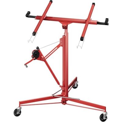 Wiltec Alzalastre per cartongesso XXL fino a max. 68 kg, altezza 140-350 cm, larghezza max. 2,90 m, ausilio per il montaggio, uso con 1 sola persona, 3 ruote con freno di stazionamento, rosso Wiltec Alzalastre per cartongesso XXL fino a max. 68 kg, altezza 140-350 cm, larghezza max. 2,90 m, ausilio per il montaggio, uso con 1 sola persona, 3 ruote con freno di stazionamento, rosso