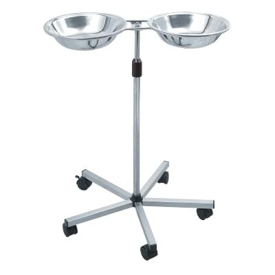 GIMA Carrello portacatino doppio in acciaio inox, GIMA Carrello portacatino doppio in acciaio inox,